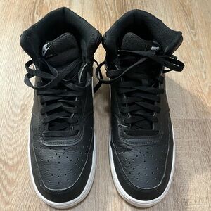 Nike Court Vision Mid Black White 10.5